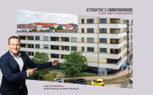 Attraktive 3-Zimmerwohnung in modernem Neubau in schöner Lage in Leipzig-Reudnitz